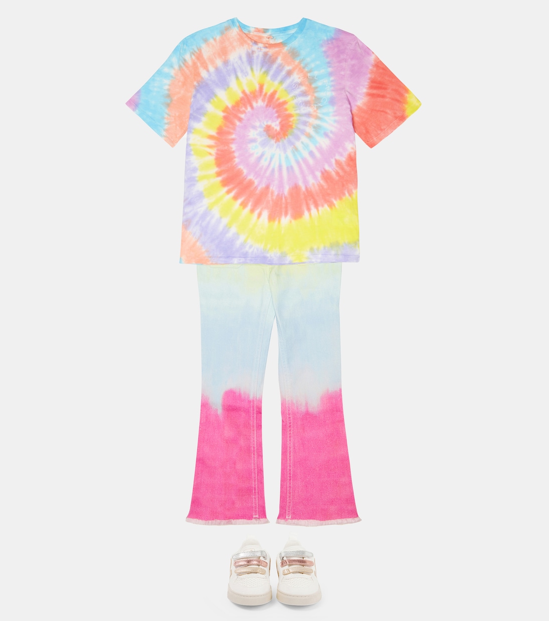 V-10 leather and suede sneakers | Veja Kids