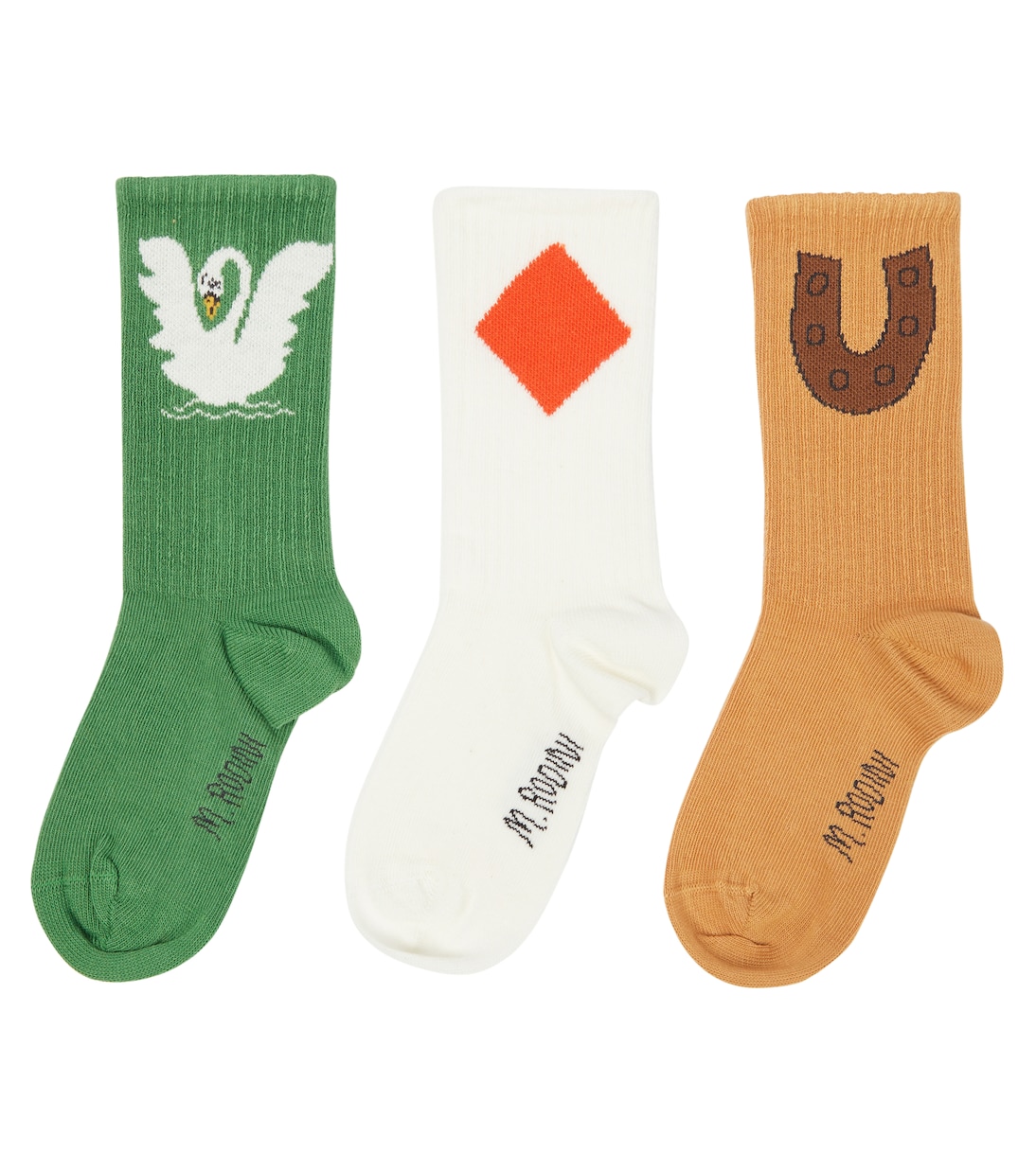 Set of 3 printed cotton-blend socks | Mini Rodini