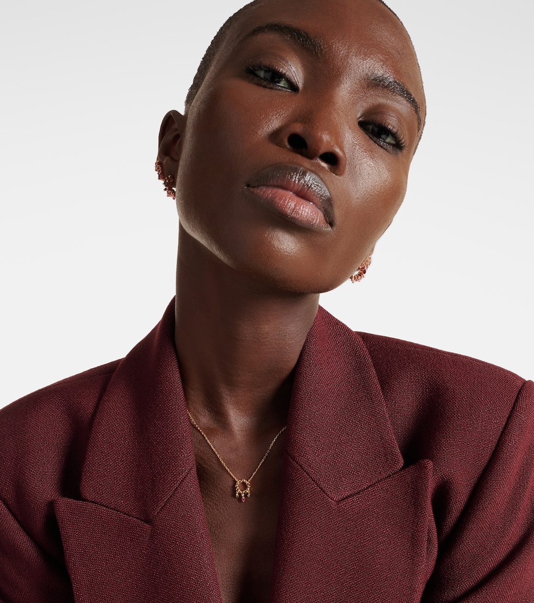 18kt gold necklace with sapphires | Suzanne Kalan