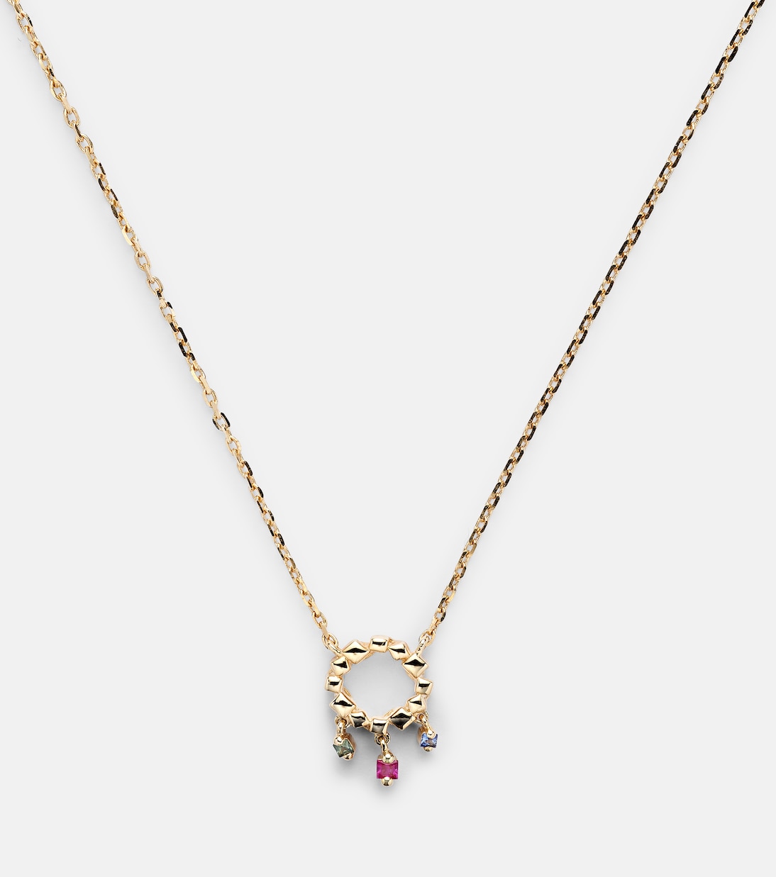 18kt gold necklace with sapphires | Suzanne Kalan