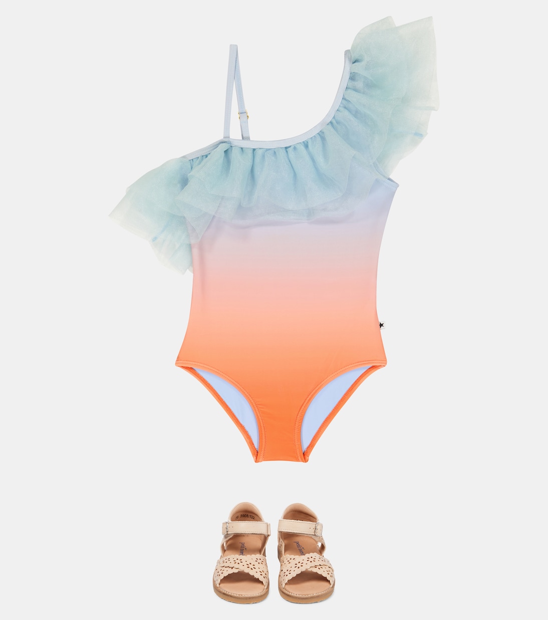 Nilla ruffle-trimmed swimsuit | Molo