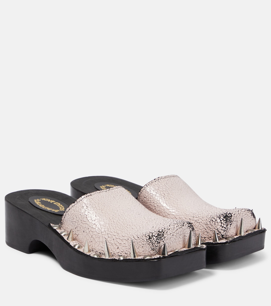 Embellished suede clogs | Acne Studios