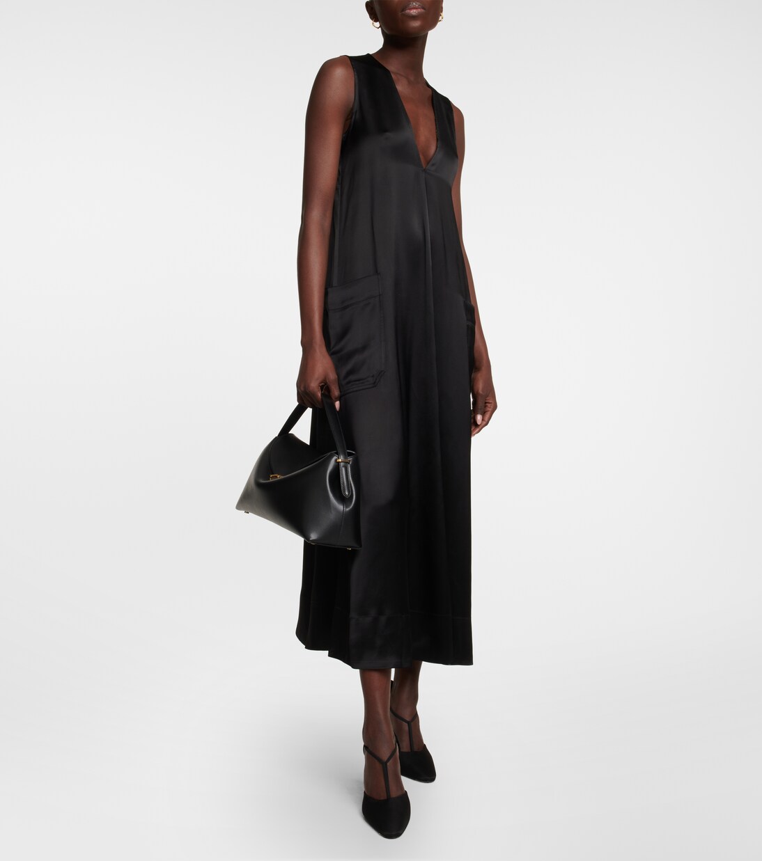 Midikleid aus Satin | Toteme