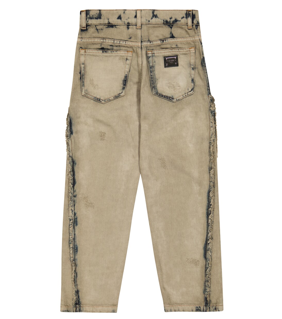 Distressed straight-leg jeans | Dolce&Gabbana Kids