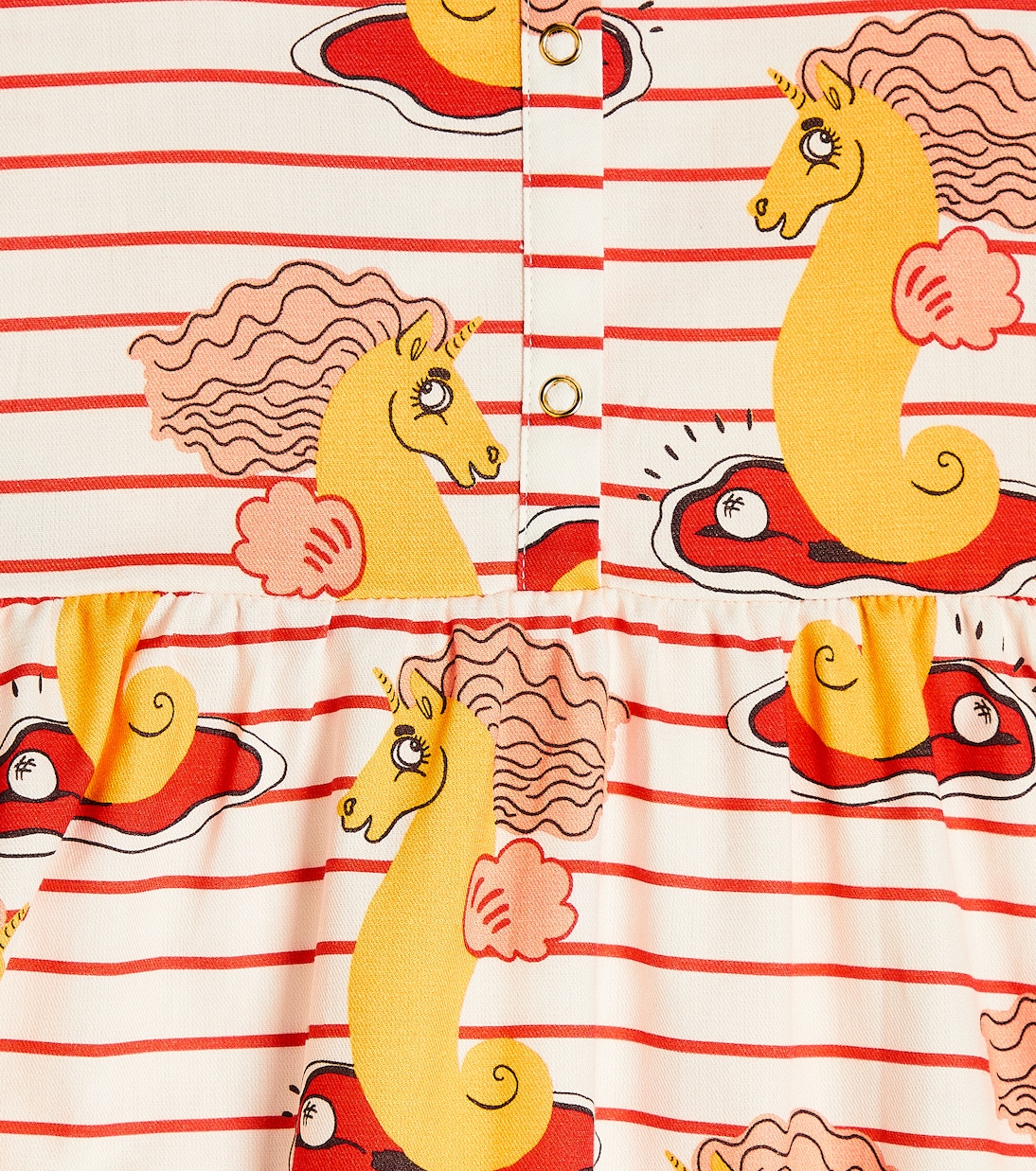 Printed cotton dress | Mini Rodini