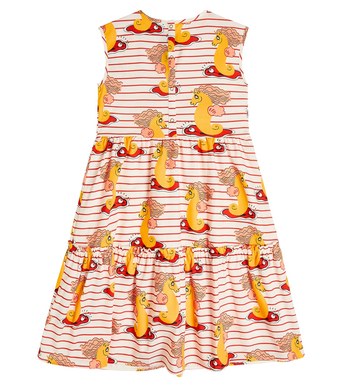 Printed cotton dress | Mini Rodini