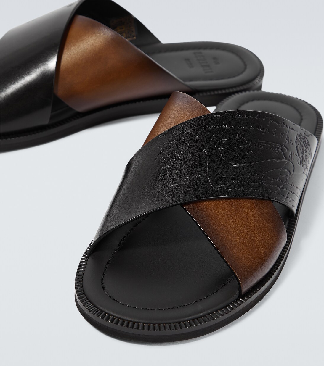 Sifnos Scritto leather slides | Berluti