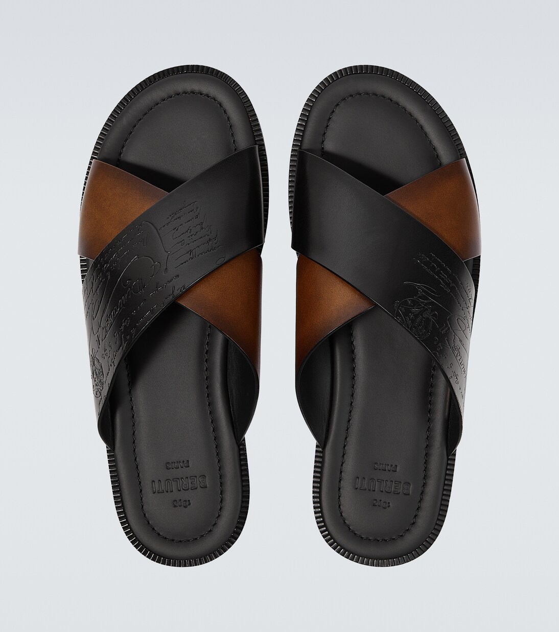 Sifnos Scritto leather slides | Berluti