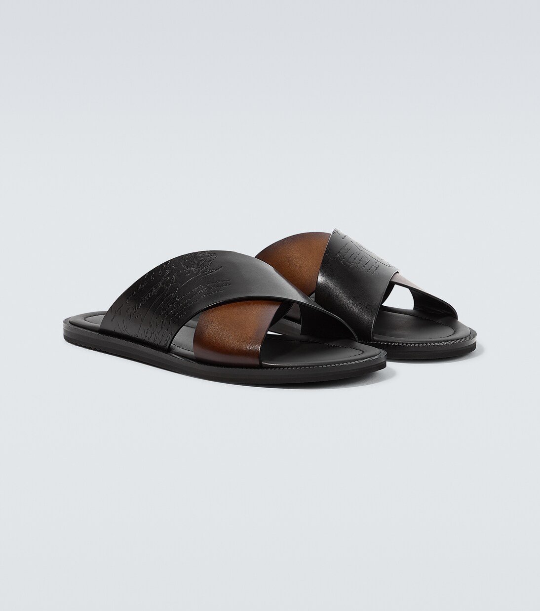 Sifnos Scritto leather slides | Berluti