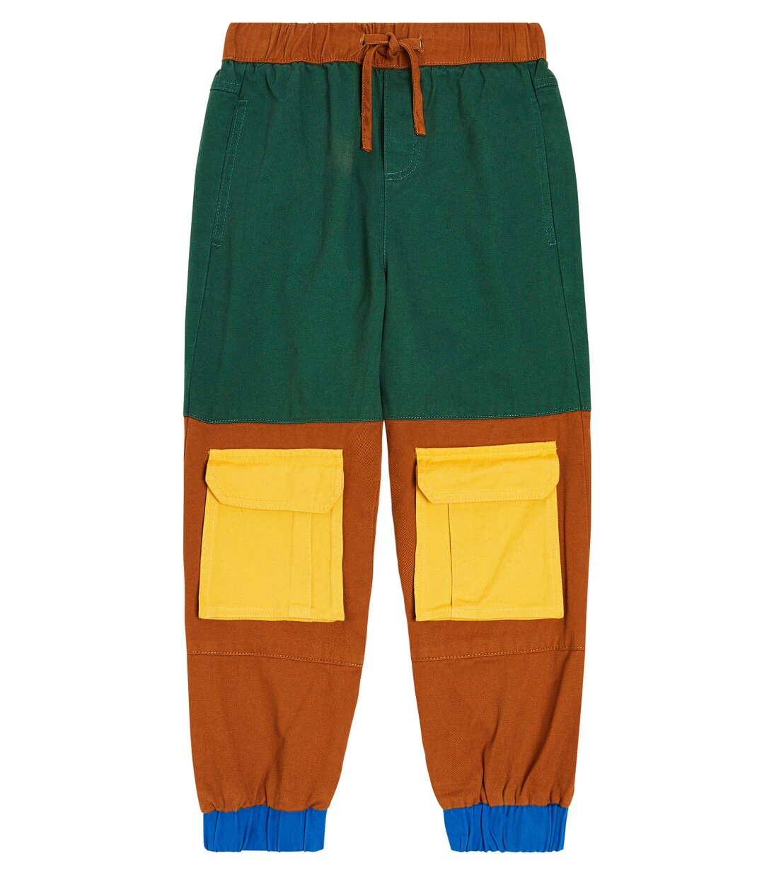 Colorblocked cotton jersey sweatpants | Stella McCartney Kids