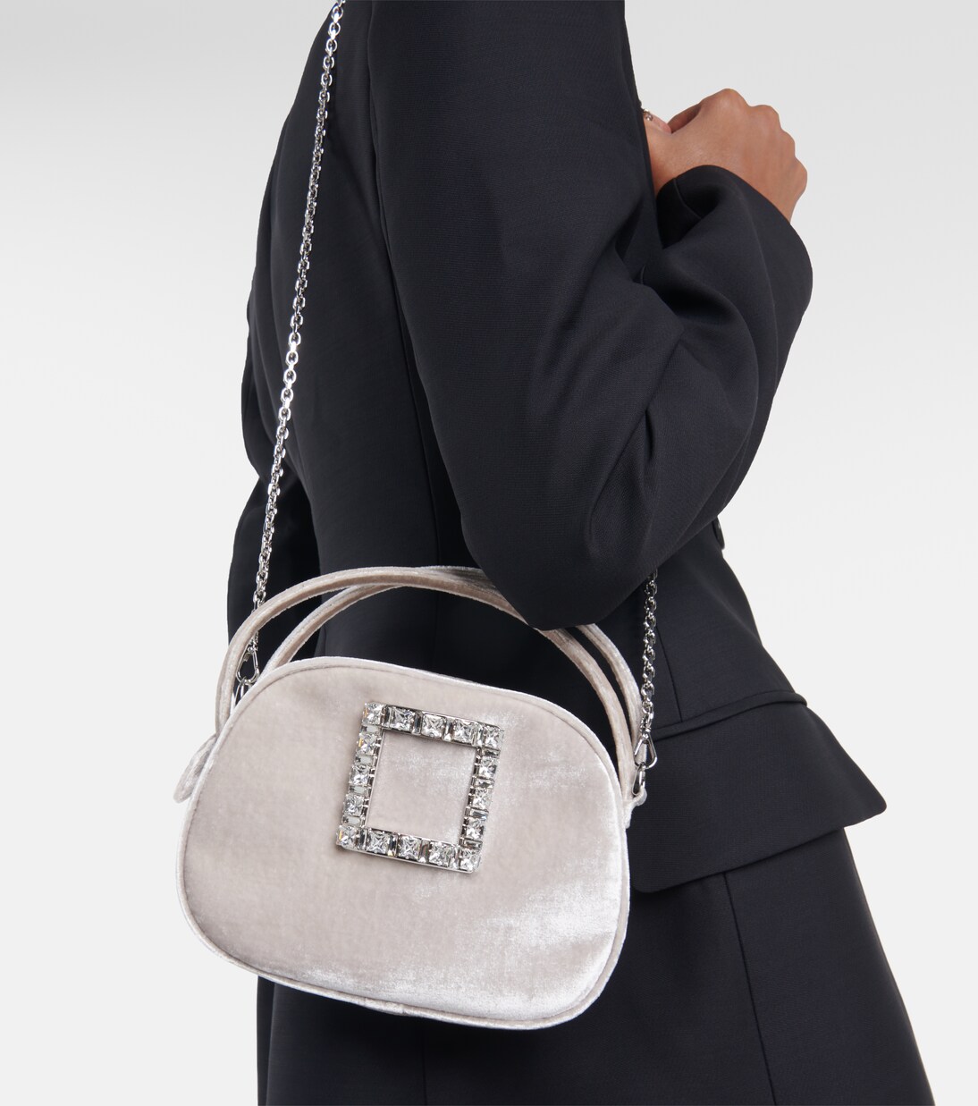 Viv' Ladybug velvet shoulder bag | Roger Vivier