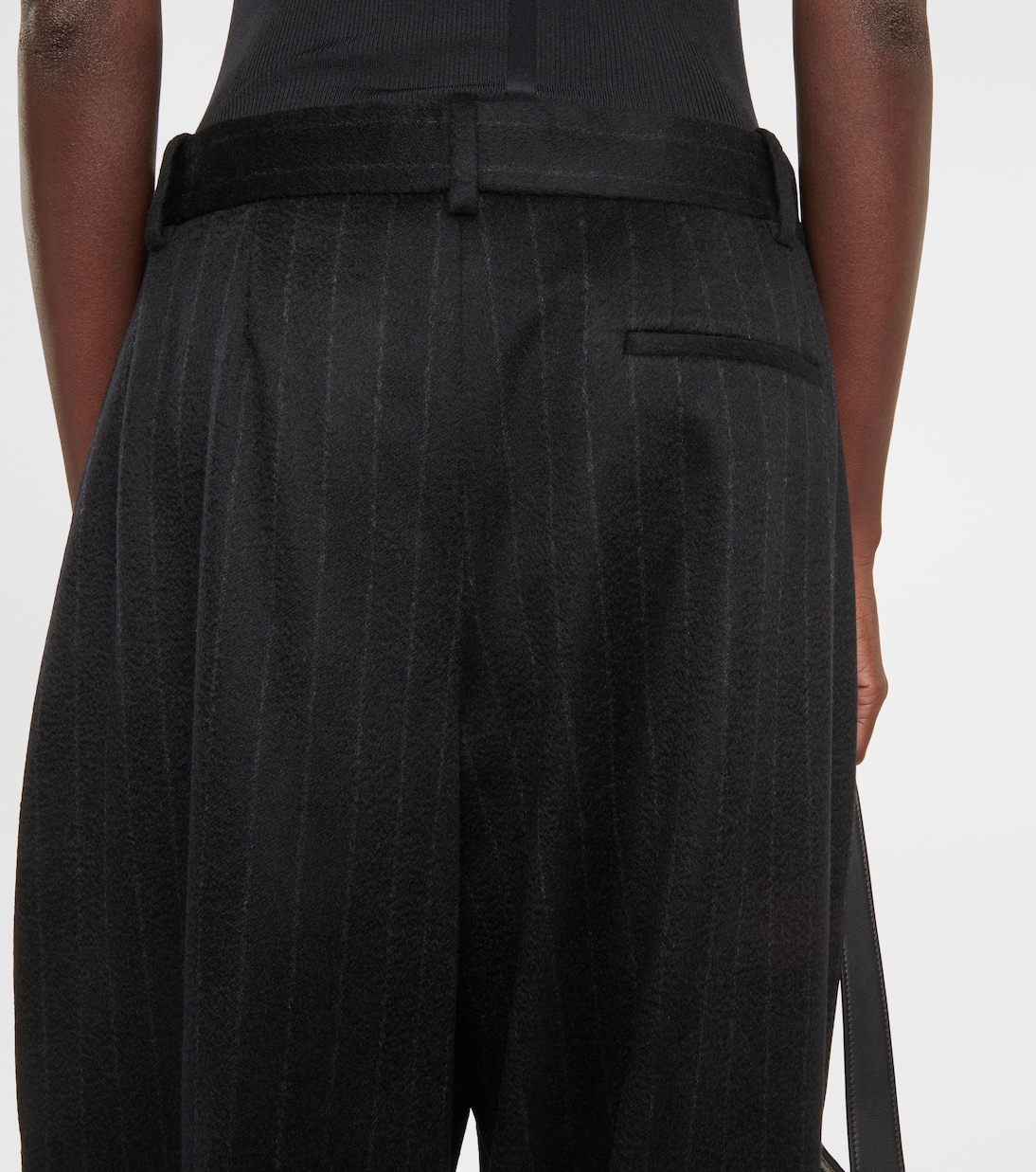 Rufos pinstripe cashmere wide-leg pants | The Row
