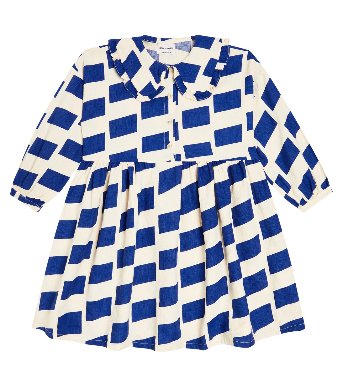 Checked cotton dress | Bobo Choses