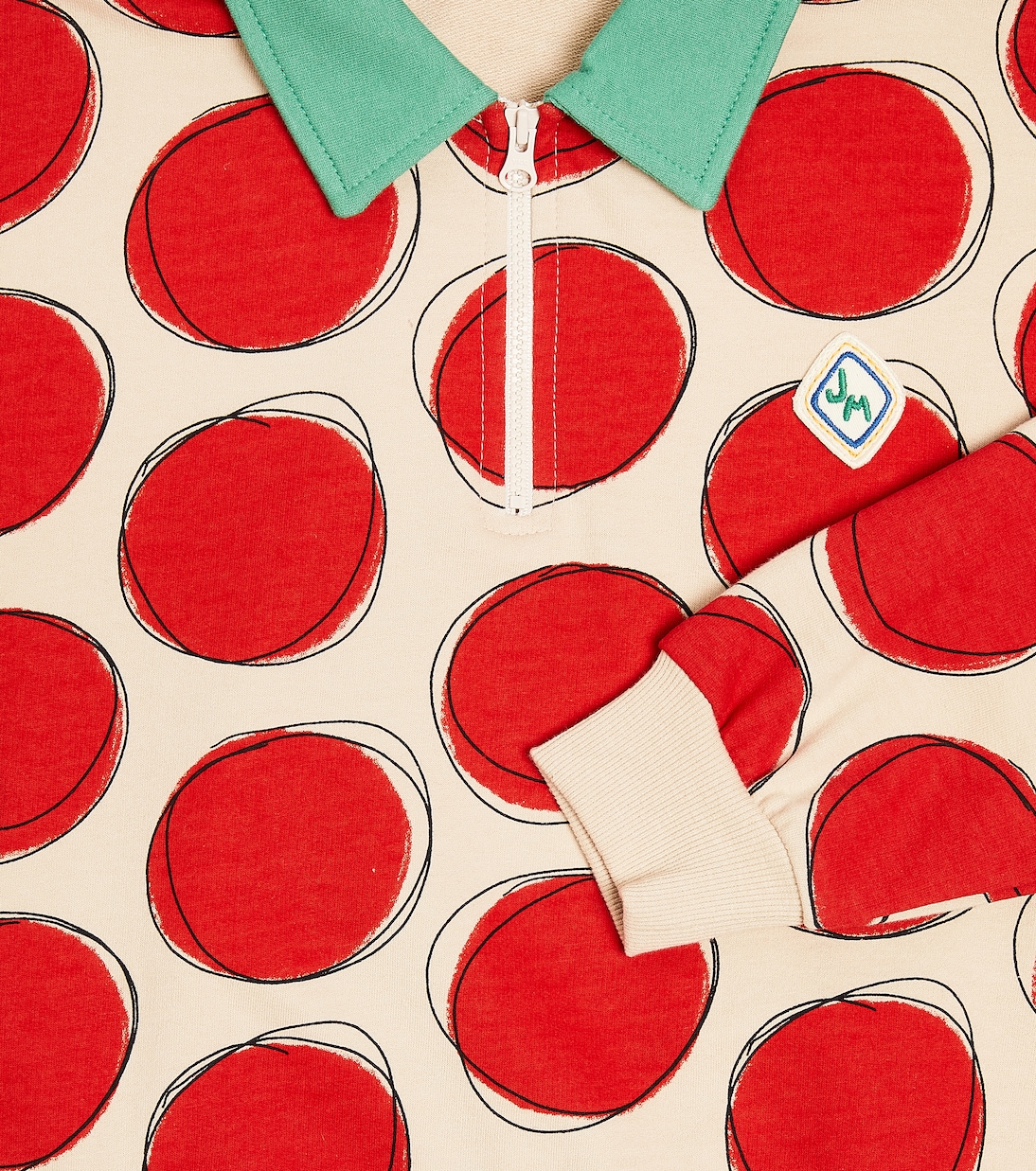 Red Dot cotton polo shirt | Jellymallow