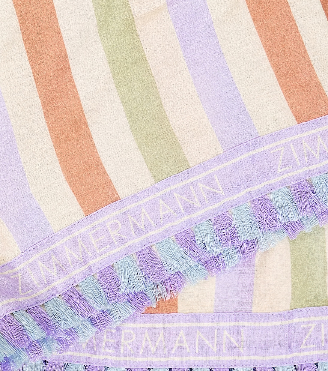 August striped cotton shorts | Zimmermann Kids