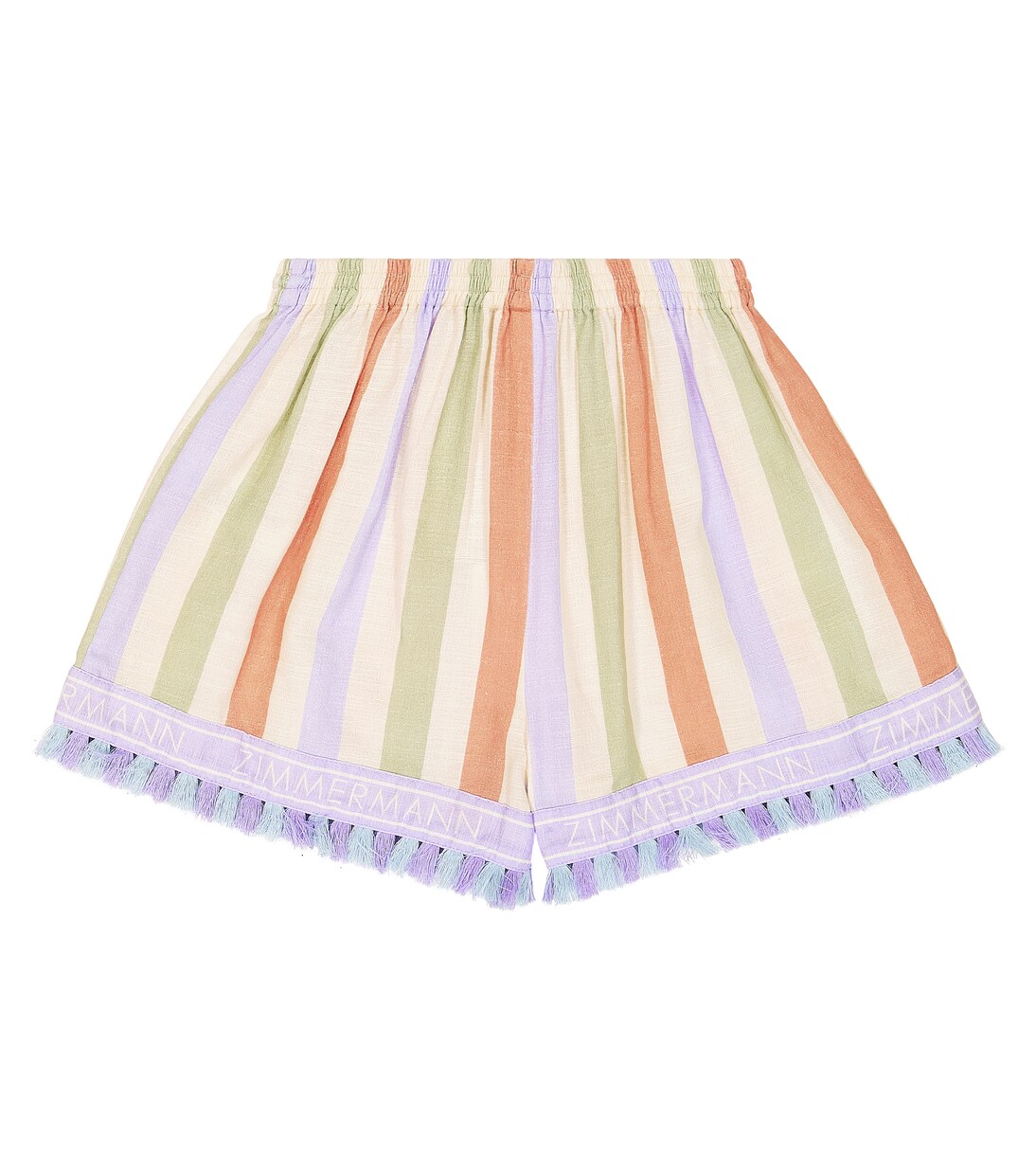 August striped cotton shorts | Zimmermann Kids