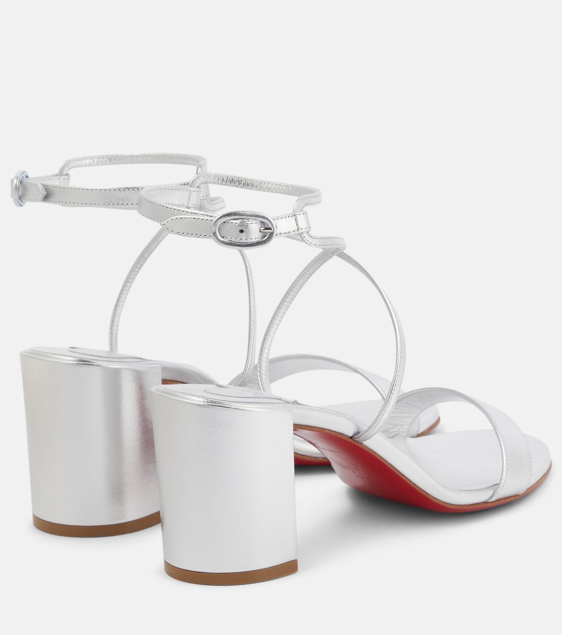 Choca Girl 70 metallic leather sandals | Christian Louboutin