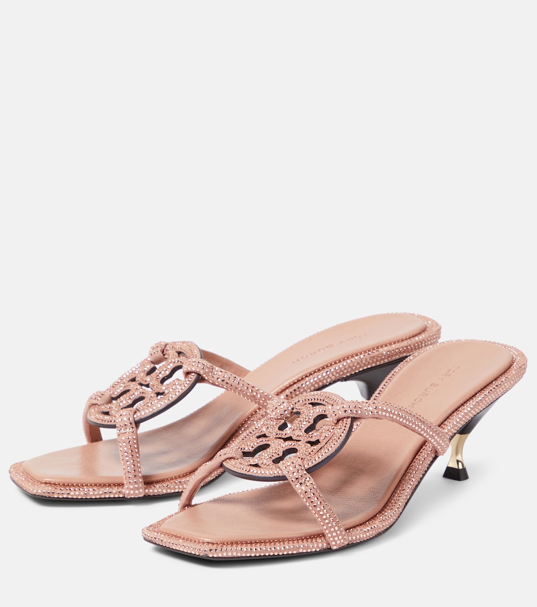Geo Bombe Miller suede sandals | Tory Burch
