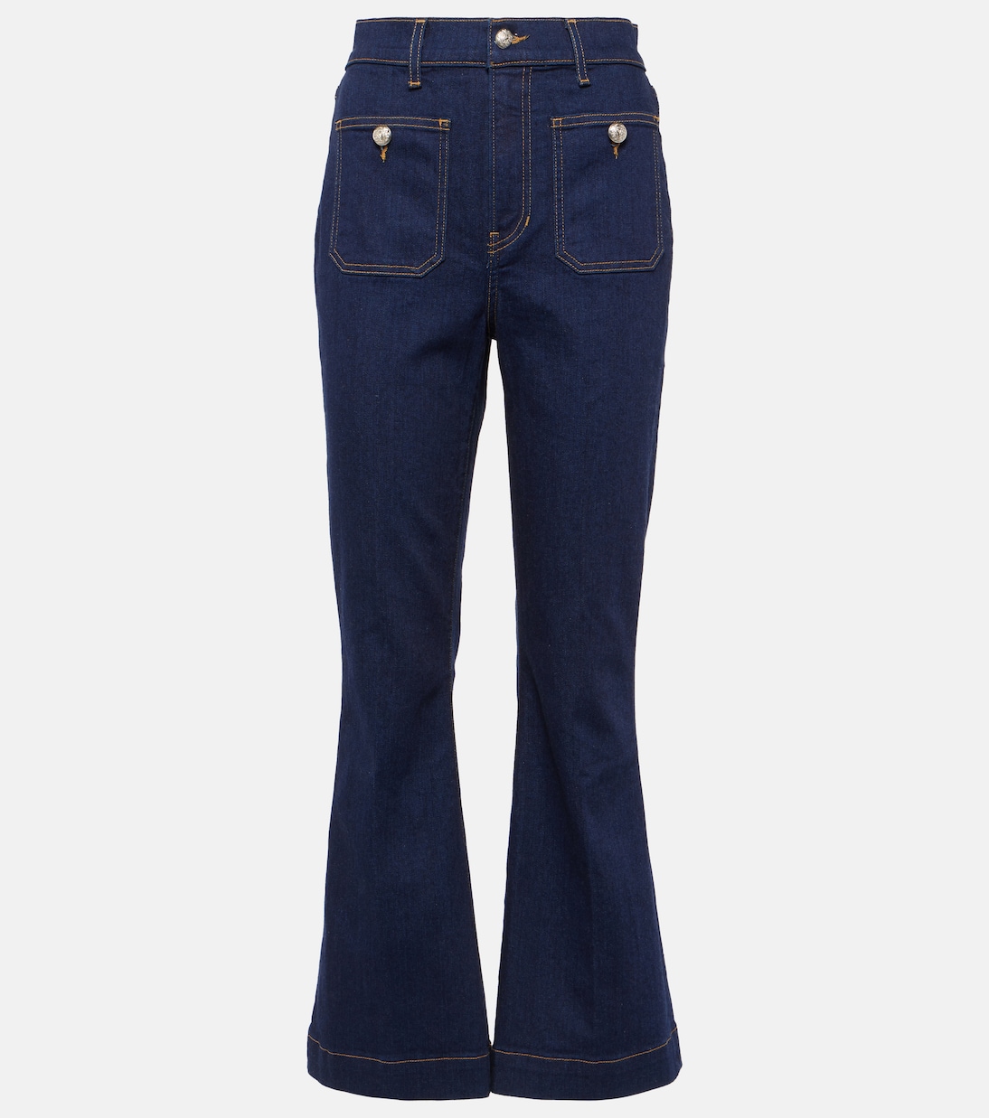 Cropped Flared Jeans Carson | Veronica Beard