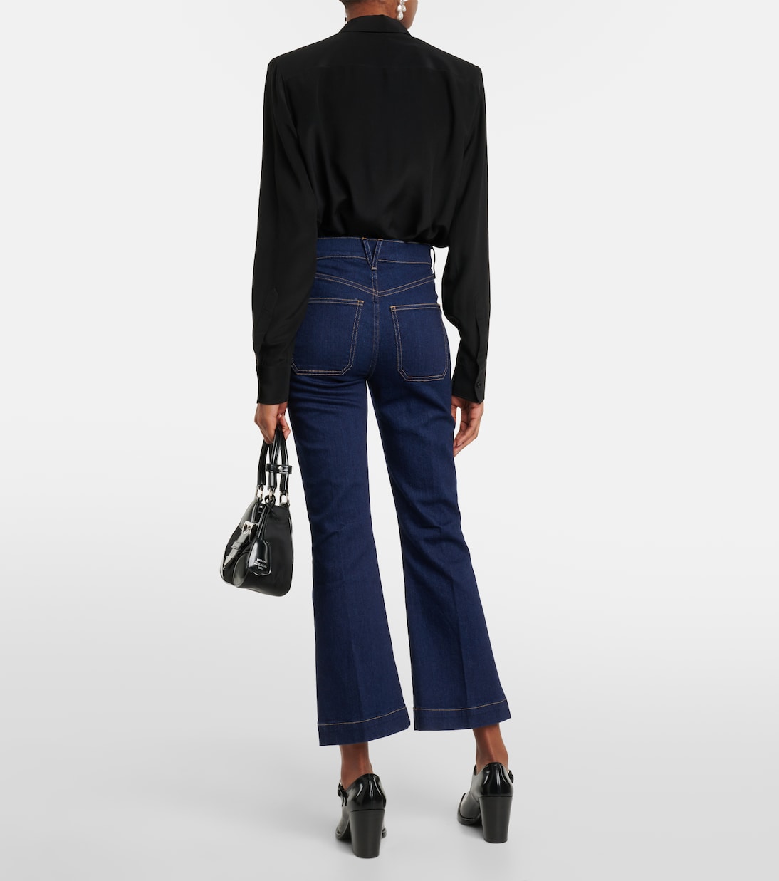 Cropped Flared Jeans Carson | Veronica Beard
