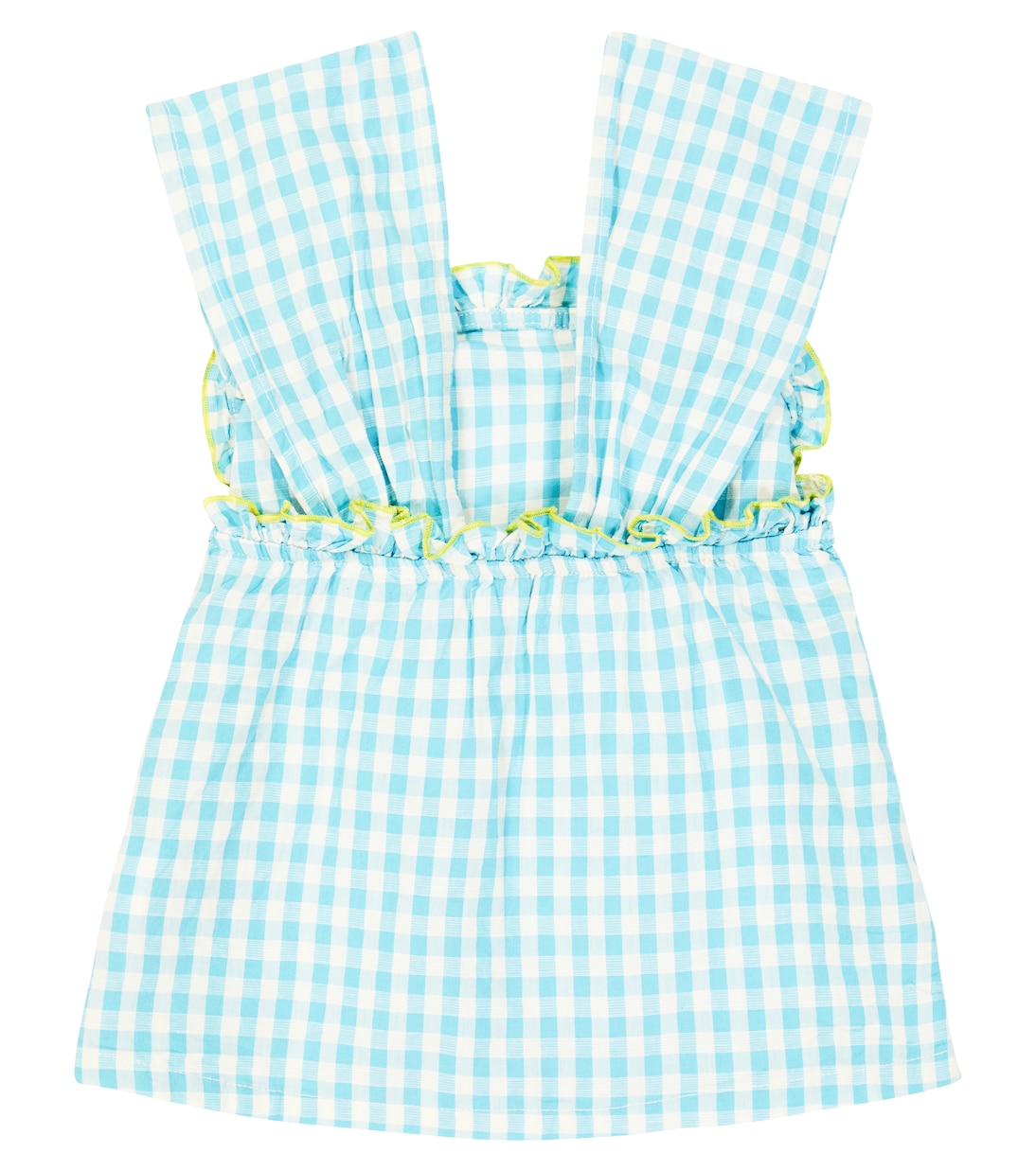 Gingham cotton and linen top | Bobo Choses