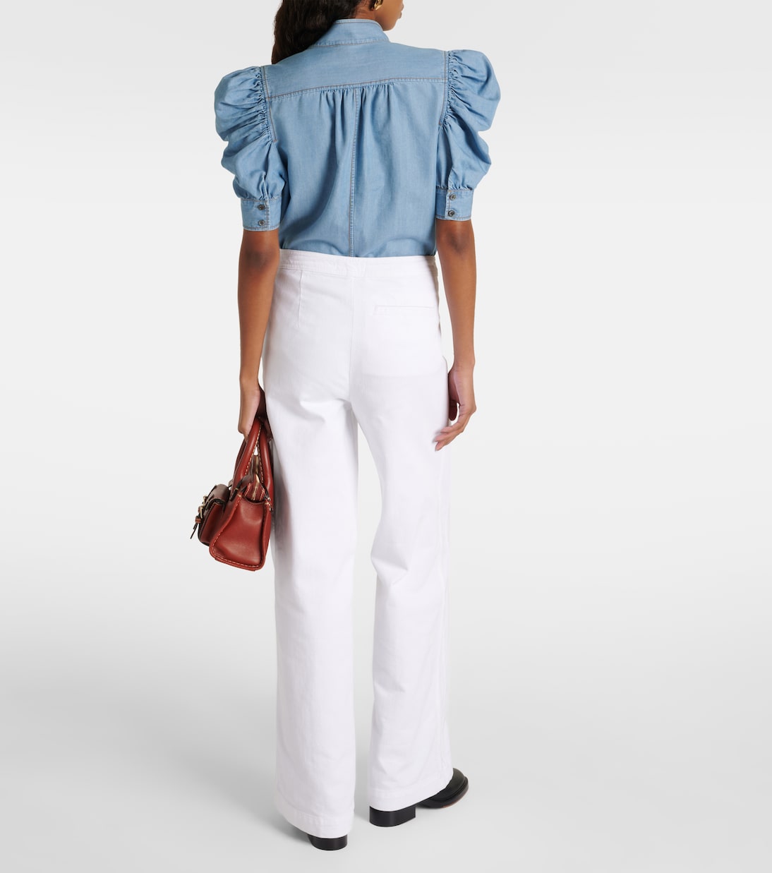 Pantaloni a gamba larga e vita alta | Frame