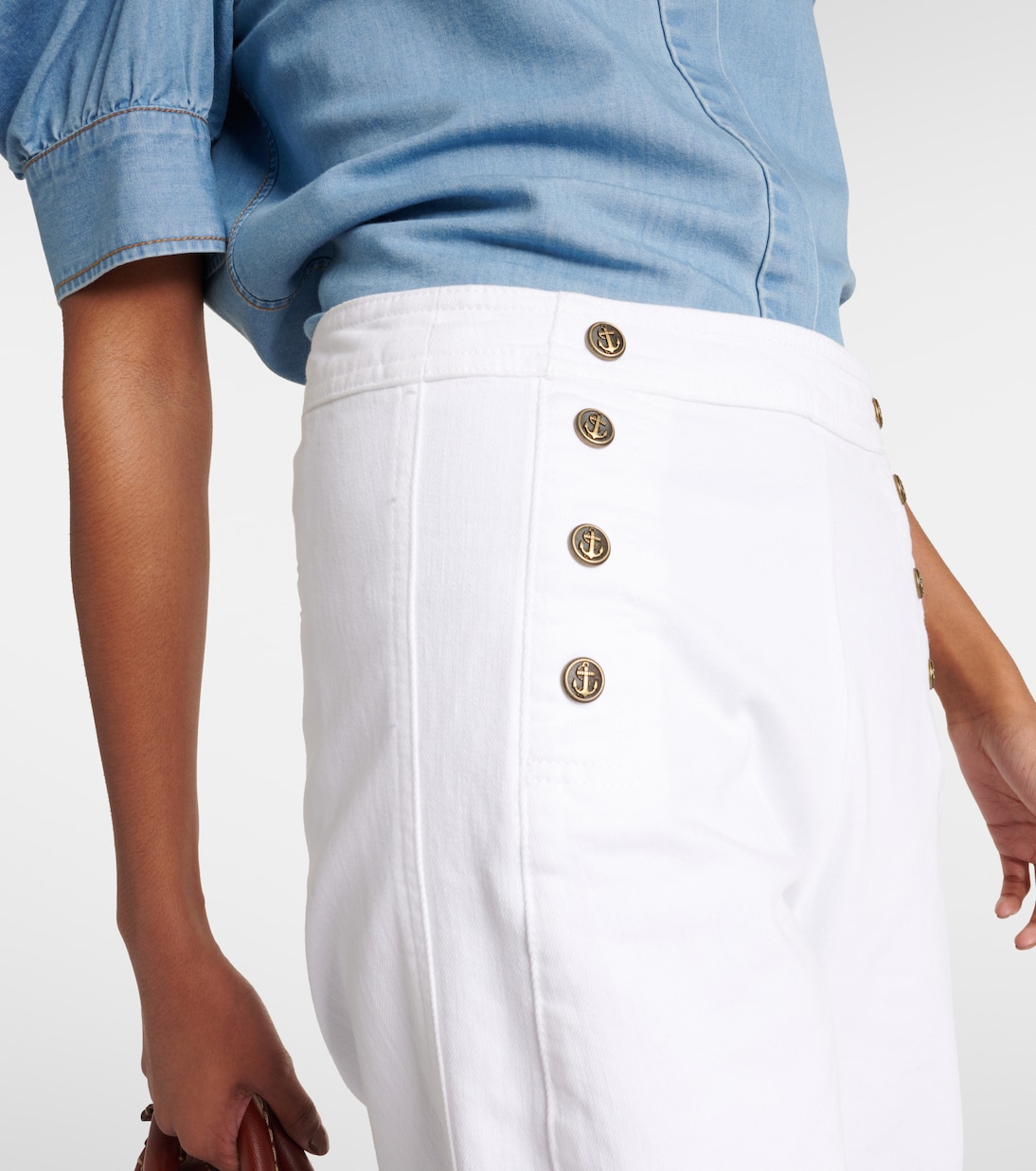 Pantaloni a gamba larga e vita alta | Frame