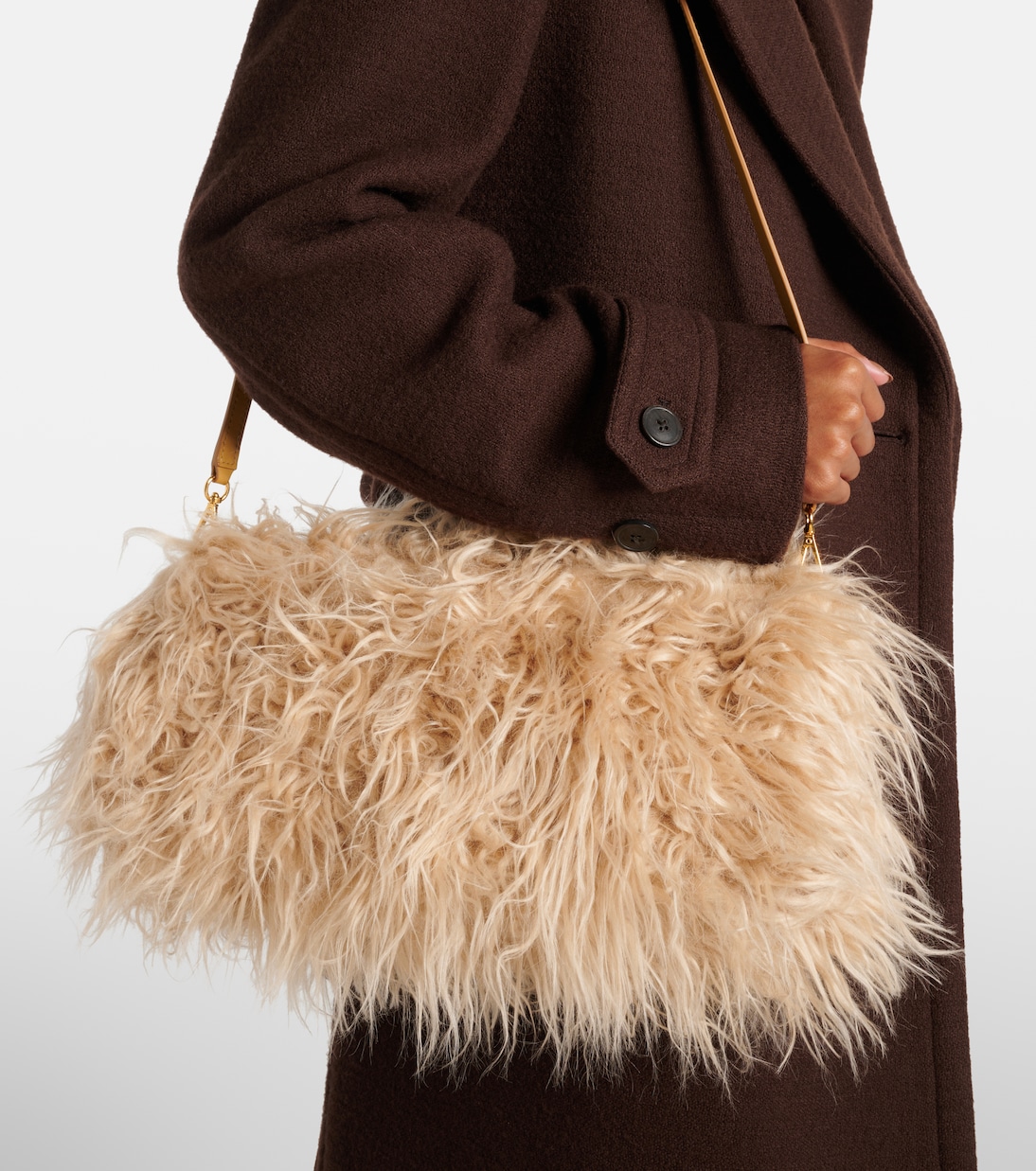 Clutch in pelliccia sintetica | Dries Van Noten