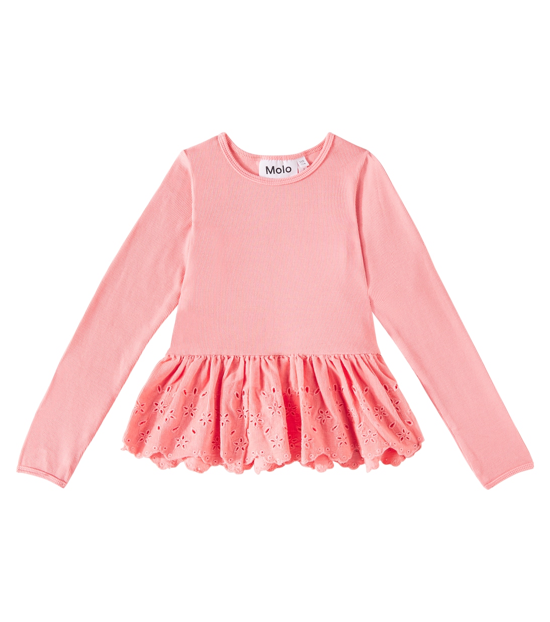 Riana peplum cotton-blend top | Molo