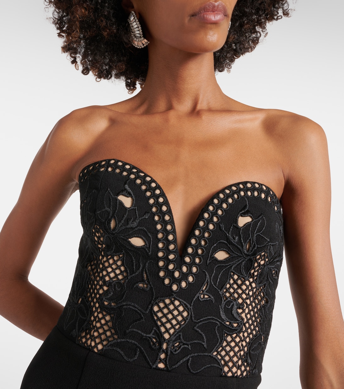 Bustier-Robe Alisa mit Spitze | Rebecca Vallance