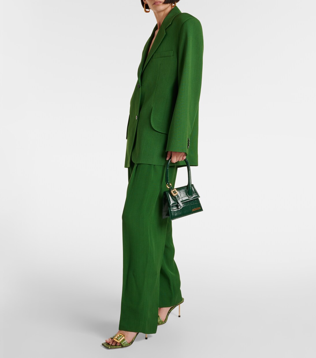 صندل من الجلد بنقشة جلد الثعبان Les Sandales Regalo  | Jacquemus