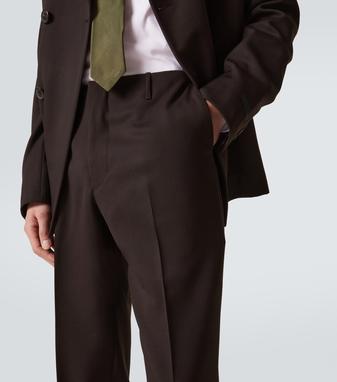 Anzughose aus Woll-Gabardine | Prada