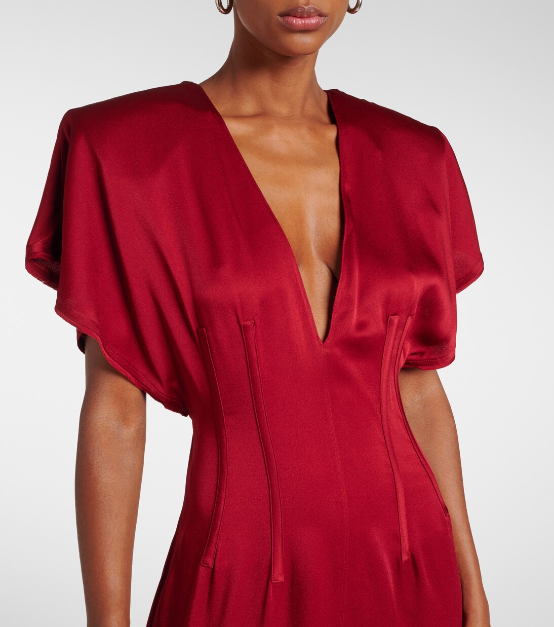 Robe midi en satin | Stella McCartney