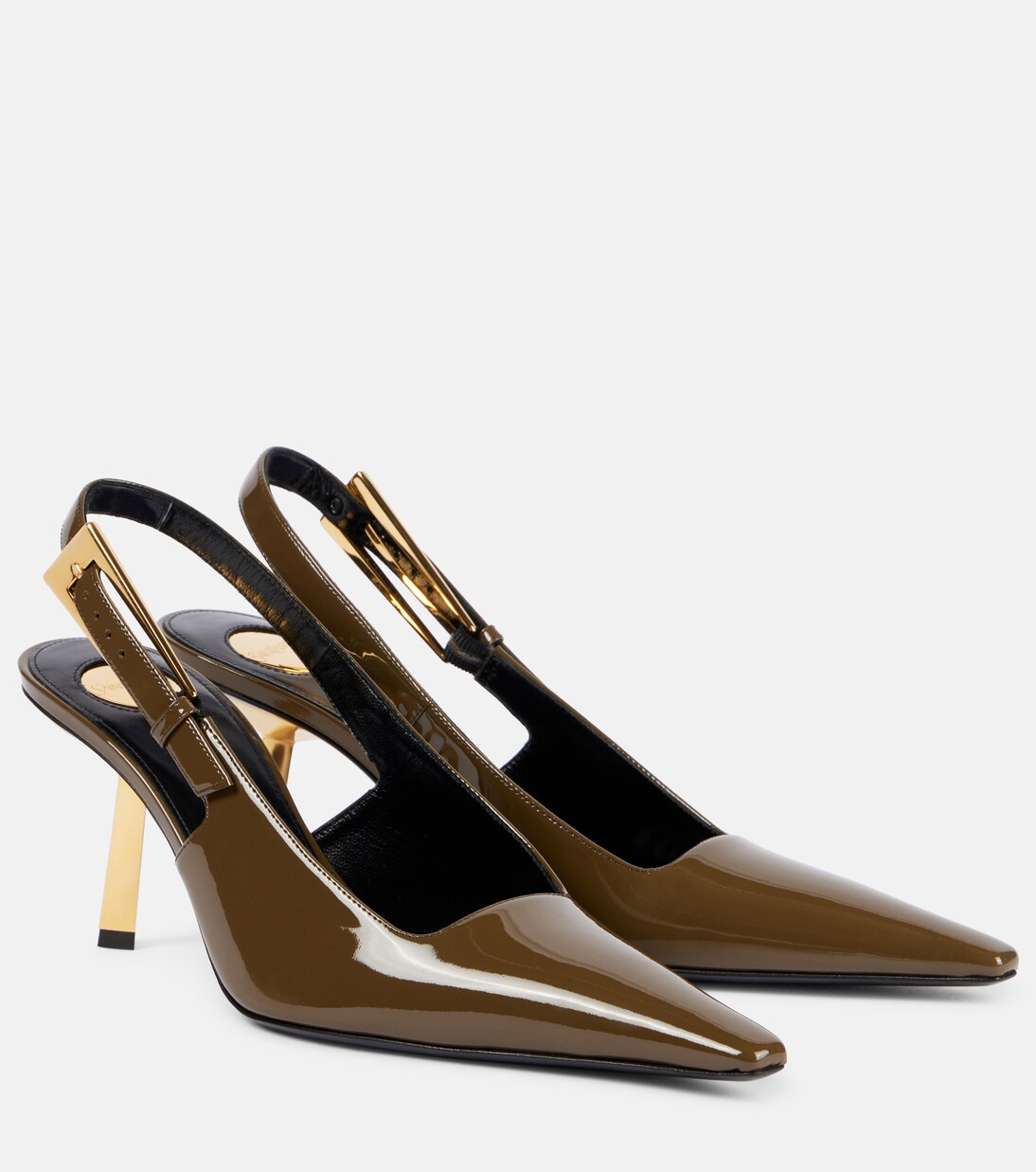 Lee 75 patent leather slingback pumps | Saint Laurent