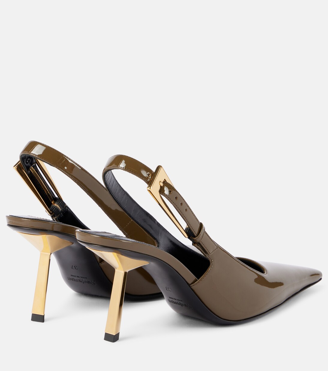 Lee 75 patent leather slingback pumps | Saint Laurent