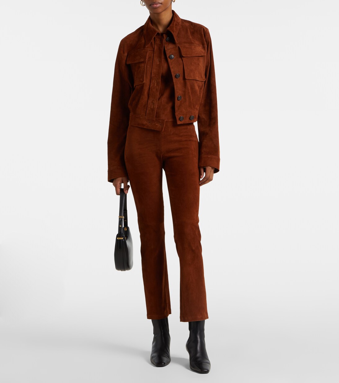 Leggings JP Twenty aus Veloursleder | Stouls