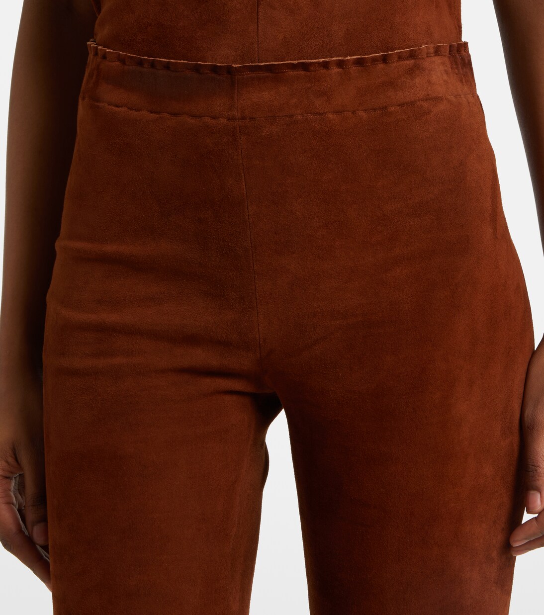 Leggings JP Twenty aus Veloursleder | Stouls