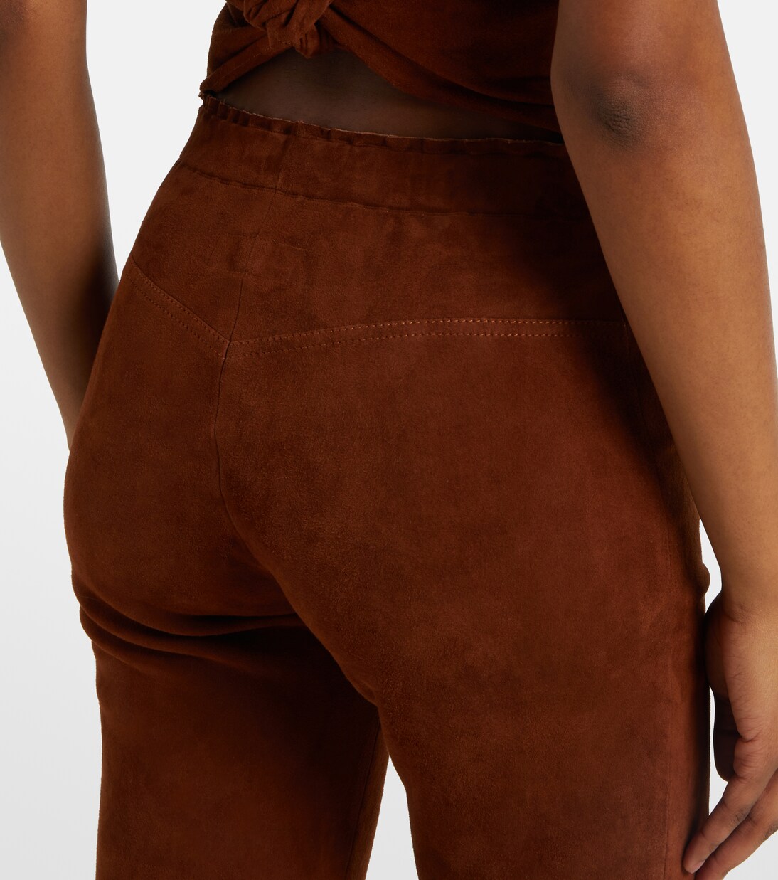 Leggings JP Twenty aus Veloursleder | Stouls