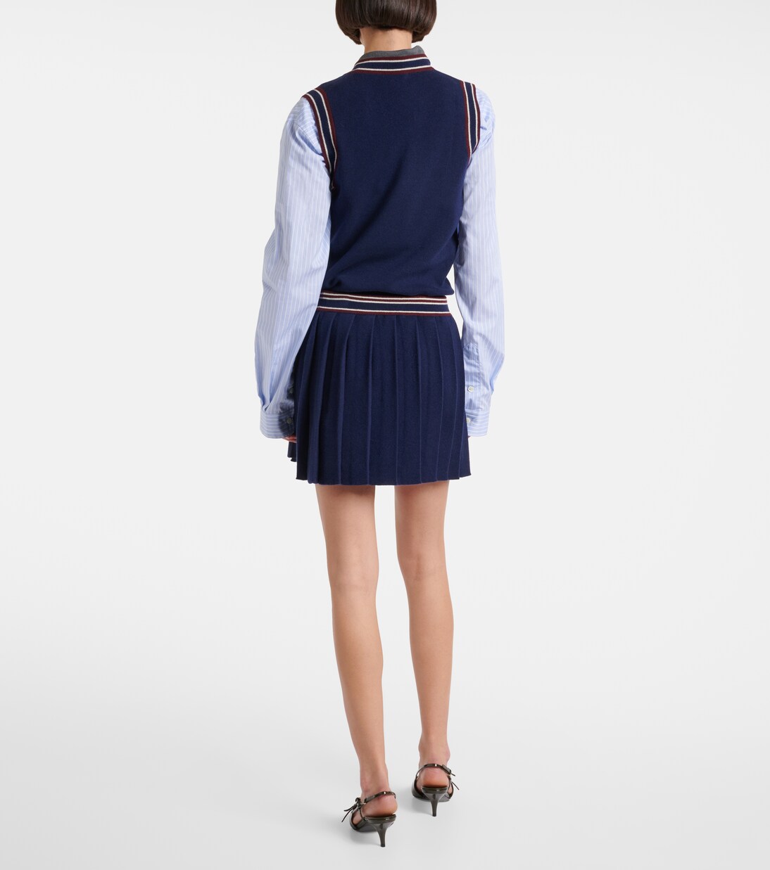 Minirock aus Wolle und Kaschmir | Miu Miu