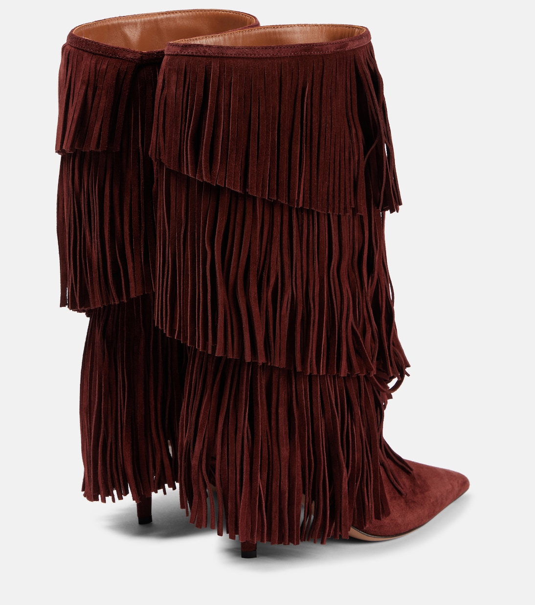Jessie 75 fringed suede knee-high boots | Paris Texas