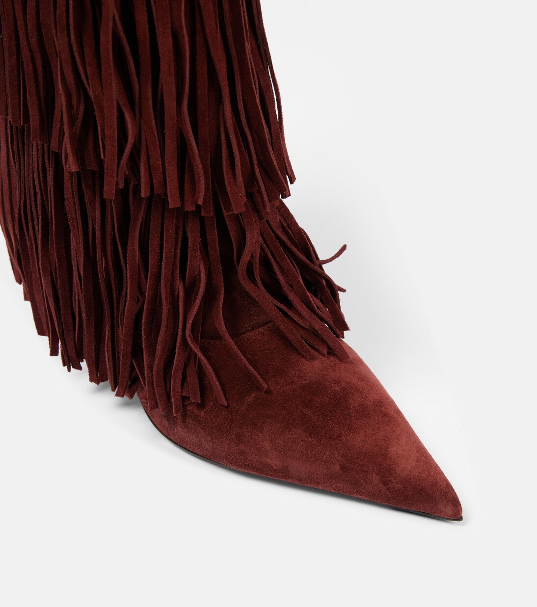 Jessie 75 fringed suede knee-high boots | Paris Texas