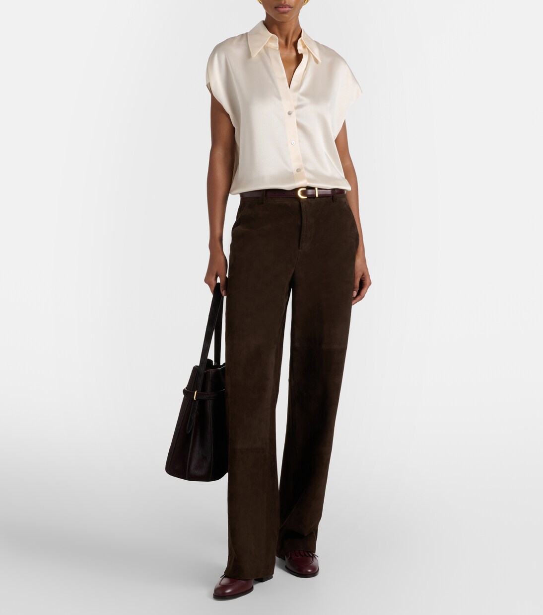 Blouse en satin de soie | Vince