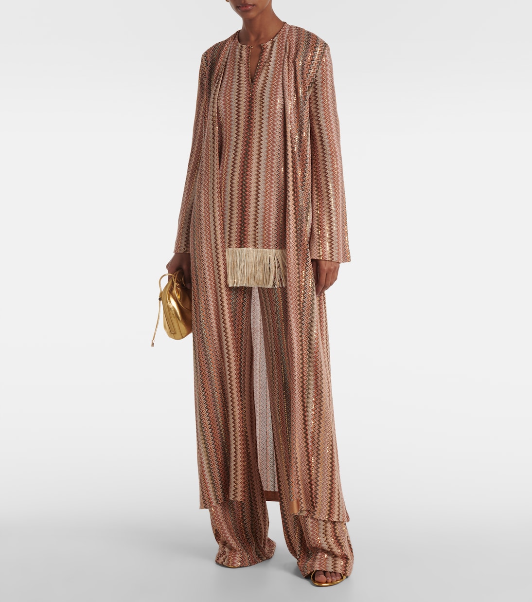 Cardigan aus Häkelstrick mit Pailletten | Missoni