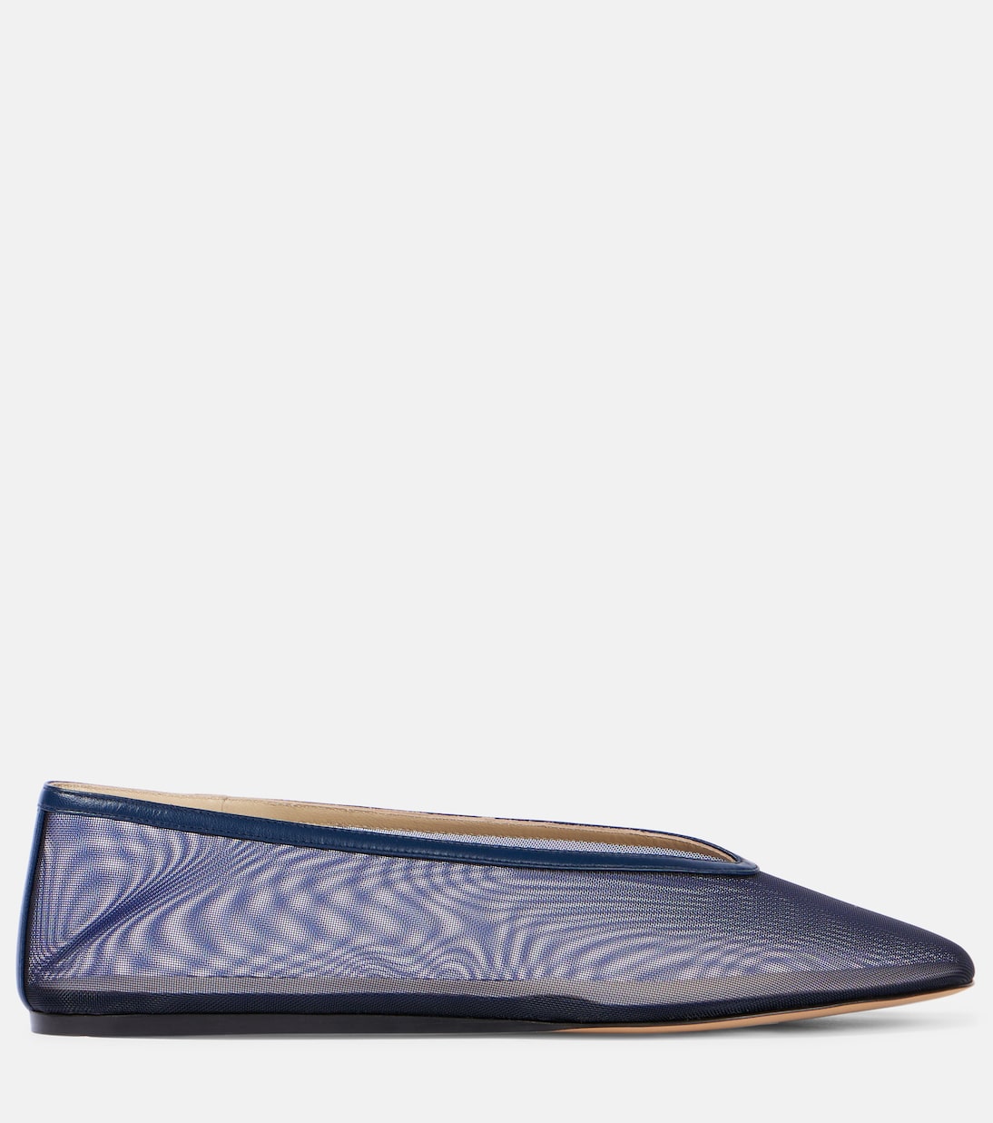 Ballerinas Luna aus Mesh mit Leder | Le Monde Béryl