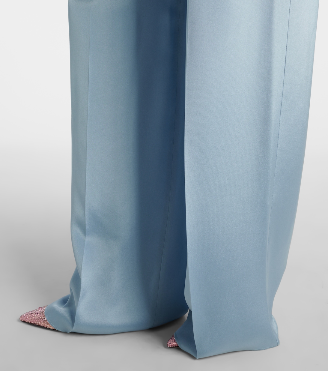 Weite High-Rise-Hose Origano aus Seide | Max Mara