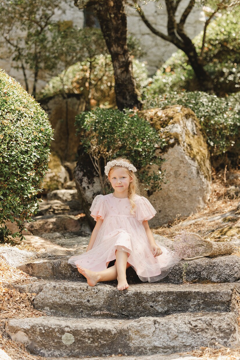 Robe brodée en tulle à fleurs | Tartine et Chocolat