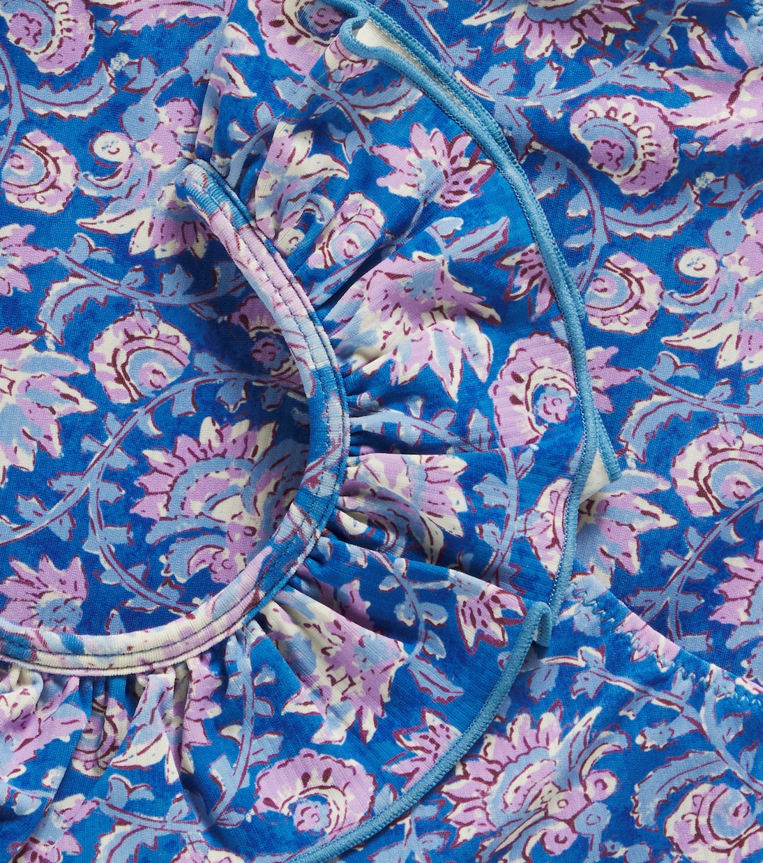Andrea printed ruffled swimsuit | Louise Misha
