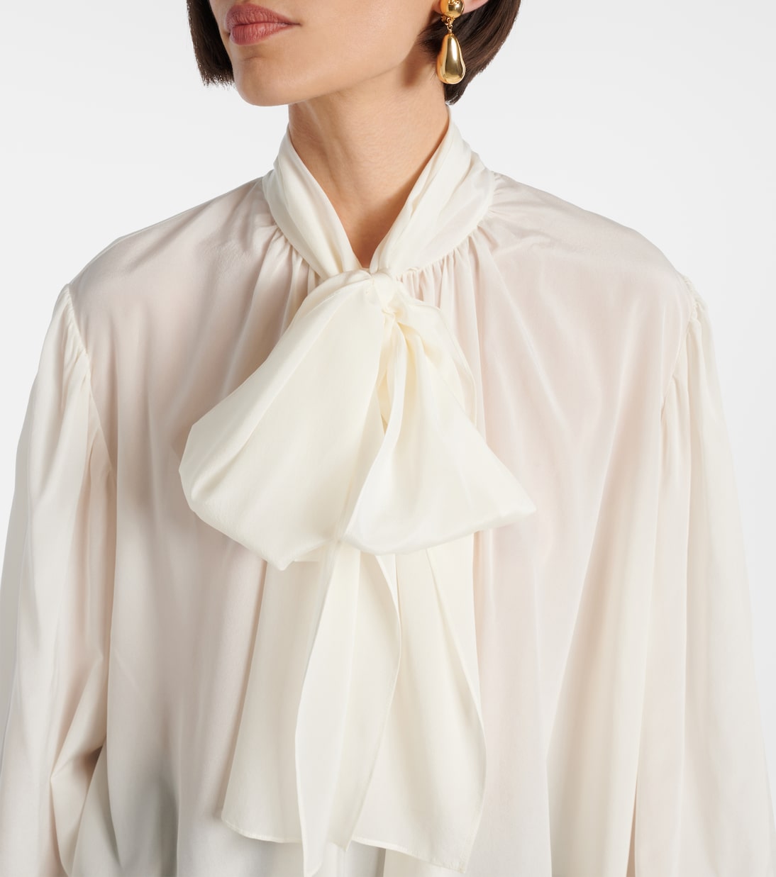 Schluppenbluse aus einem Seidengemisch | Dolce&Gabbana