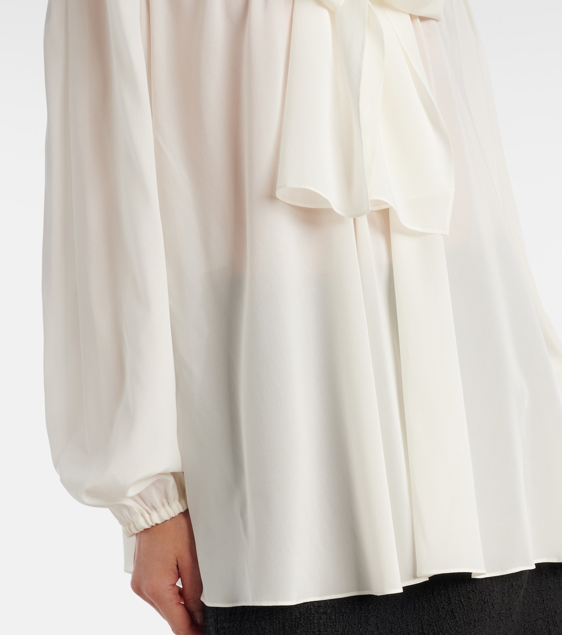 Schluppenbluse aus einem Seidengemisch | Dolce&Gabbana