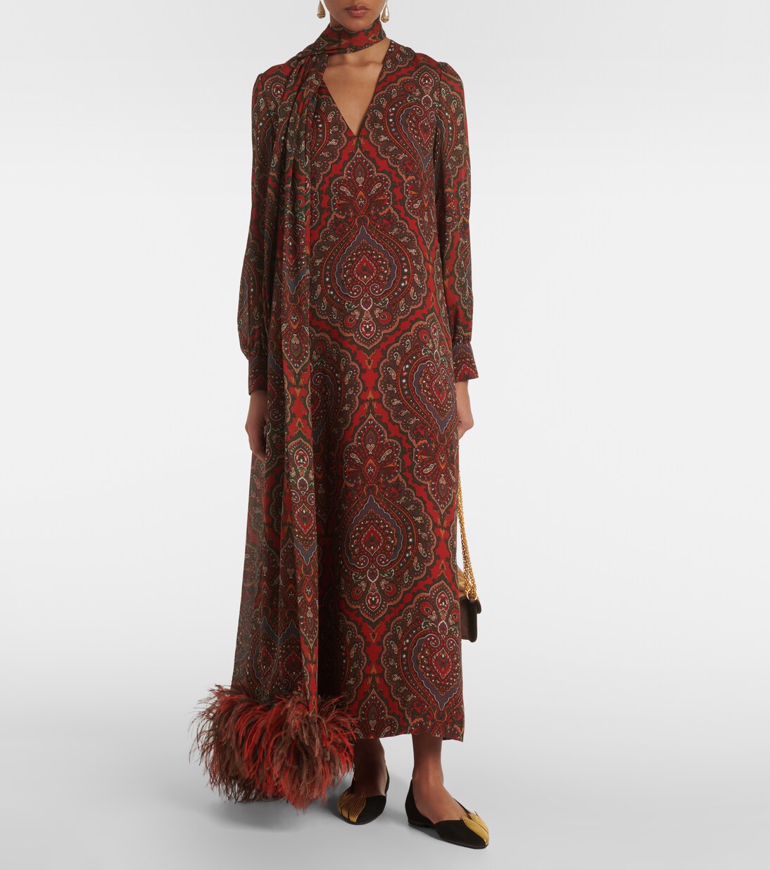 Ballerines Foliefoliage en daim et cuir | Valentino Garavani